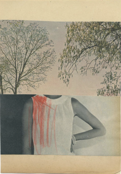 Katrien De Blauwer - whilst waiting (5), 28.10.2021, Pencil on collage, 38,5 x 31 cm