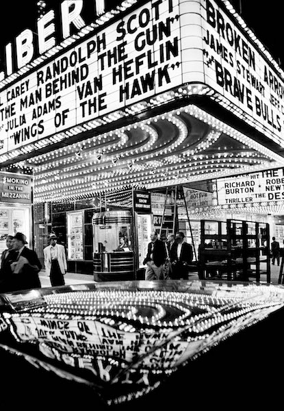 William Klein - Wings of the Hawk, 42nd Street, New York, 1955