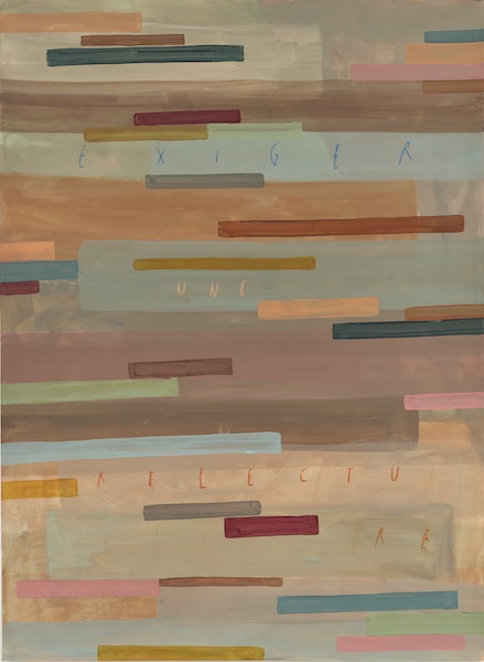 Arpaïs Du Bois - exiger une relecture, 2020 - 150 x 110 cm, mixed media on paper