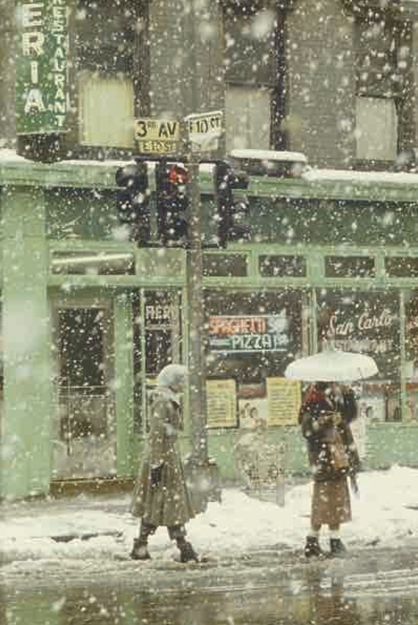 Saul Leiter - Untitled (San Carlo Restaurant at 3rd Avenue and E. 10th Street), 1952