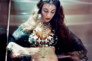 Elinor Carucci, Blurry image of me before I went on stage, Diary of a dancer, 2000-2003, Chromogenic print, 26 x 35 cm